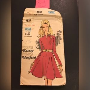 Size 12 Vogue Vintage (used) Pattern 7637